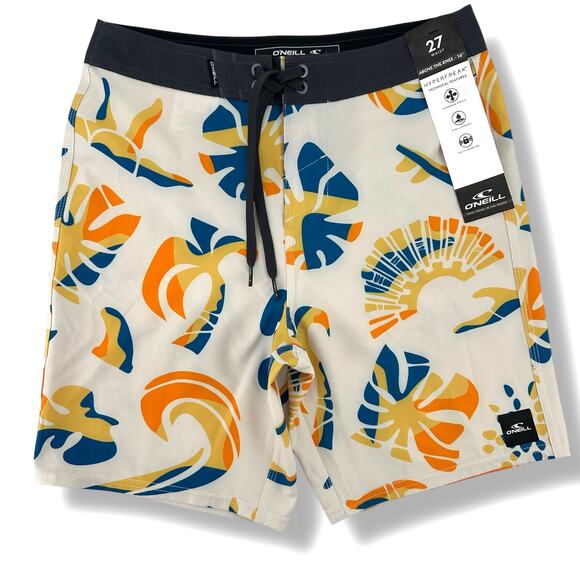 O'Neill Hyperfreak Mysto Boardshorts Boys Size 27 14 Large Print 16' - Picture 1 of 8